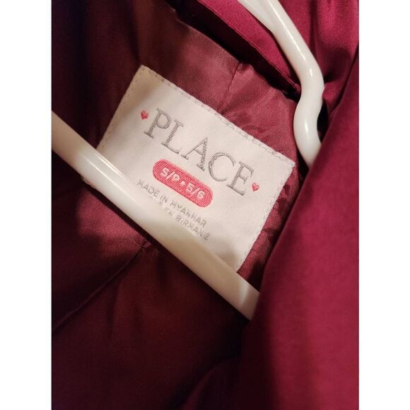 Children's place red size 5-6 red puffer jacket - Picture 4 of 7